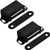 Kitchen Cabinet Magnets Closure WENJUUS 2 Pack Cabinet Magnetic Catch Strong Cupboard Door Magnets Heavy Duty 20 lbs Metal RV Drawer Latch Closet Closing Stainless Steel Shutter Hardware Closer-Black