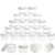 ZEJIA 5 Gram Cosmetic Containers 50pcs Sample Jars Tiny Makeup Sample Containers with lidsWhite