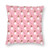 WAZHIJIA Decorative Throw Pillow Covers 18 X 18 Inch Cotton Linen Cushion Cover Square Pillow Cases for Car Sofa Home Decor Cartoon Dancing Girl Pink