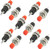 10 Pcs Red Cap SPST Momentary Mini Push Button Switch Normally Open-Red Cap
