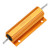 uxcell Aluminum Case Resistor 100W 10 Ohm Wirewound Yellow for LED Replacement Converter 100W 10RJ
