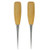 Driak 2pc Wooden Handle Sewing Awl Pin Punching Hole Maker Stitching Awl Kit  Awl Round Solid Tool for DIY Leather Craft