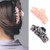 Briskaari Hair Claw Clamps Black Hair Claw Clips Medium Floral Non Slip Clips Hair Accessories for Women and Girls 2 PCS