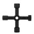 Multifunctional Tools Key  4 way Multifunctional Universal Crossing Key Control Cabinet Key Torques Wrenches  Black