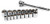 Tradespro 835519 3-8-Inch Drive Socket Set  19-Piece
