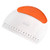 Dianoo Dough Scraper Stainless Steel Chopper  Best As Pizza And Dough Cutter  Multipurpose Pastry Scraper - Orange