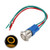 uxcell Latching Metal Push Button Switch 19mm Mounting Dia 1NO 12V Yellow LED Light with Socket Plug Wires 1pcs
