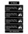 Employees Must Wash Hands Before Returning to Work Sign  Black Plastic Signs with Adhesive Back for Business and Office  9 x 3 Inch  Pack of 4