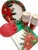 113 Piece Poinsettia Paper Plates, Napkins, Tablecloth and Cups Holiday Bundle - Disposable Christmas Decorations Tableware (Green and Red Poinsettia)