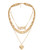 EFTOM Punk Gold Chunky Chain Necklace for Women Layered Chain Collar Choker Letter Love Heart Locket Pendant Y Necklace Love Locket Pendant EFTOM Punk Gold Chunky Chain Necklace for Women Layered Chain Collar Choker Letter Love Heart Locket Pendant Y Necklace Love Locket Pendant