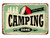 AOYEGO Camping Zone Tin Sign  Vintage Metal Tin Signs for Cafes Bars Pubs Shop Wall Decorative Funny Retro Signs for Men Women 8x12 Inch