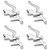 TOVOT 4 PCS Low Shank Adapter Snap-On Presser Foot Adapter Presser Foot Holder for Brother Janome Singer Sewing Machines