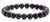Hamoery Men Women 8mm Natural Stone Lava Rock Diffuser Bracelet Elastic Yoga Agate Beads Bracelet Bangle Black agate