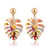 Acrylic Earrings For Women Girls Statement Palm Leaf Earrings Resin monstera Drop Dangle Earrings Fashion Jewelry Red Floral Acrylic Earrings For Women Girls Statement Palm Leaf Earrings Resin monstera Drop Dangle Earrings Fashion Jewelry Red Floral
