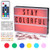 Light Up Cinema Box 7 Colours Changing A4 Size 210 Letters LED DIY Message Sign Box Battery/USB Powered Wireless Remote Control