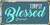 StickerPirate 1016HS Simply Blessed 5 x10  Aluminum Hanging Novelty Sign