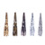 Craftdady 50Pcs Filigree Flower Bead Caps 41x18mm 5 Assorted Colors Metal Iron Spacer Cone Beads Jewelry Making End Caps