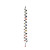 In the Breeze Tie Dye Curlie Spinner - Thin  48-Inch Hanging Yard Decoration