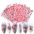9 Sheets 3D Christmas Nail Art Stickers Red Self-Adhesive Winter Nail Decals Xmas Tree Snowflake Santa Claus Deer Bell Snowman Nail Sticker Designs for Christmas Party Manicure Tips Decorations