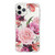 FancyCase Compatible with iPhone 11 Pro Max-New Flower Style Soft Silicone Protective Clear iPhone 11 Pro Max Case Red-Pink Roses