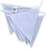 Hands Of Tibet LLC Handmade Blank Triangle Prayer Flags Surged Edges Put Your Own Prayers Blank-solid-white-Triangle-6X6