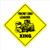 Front End Loader Xing Crossing Sign Zone Xing   Indoor-Outdoor   12  Tall
