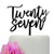 Twenty Seven Cake Topper  Happy 27th Birthday Cake Toppers  27th Wedding Party Decorations  Black