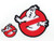 Krannavee Ghostbuster Cartoon Applique Embroidered Iron on Patches with Tiny Ghostbuster Patches