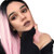 CTRLALT Ombre Pink Wigs Straight Short Length Middle Part No Bangs Wig Dark Roots Heat Resistant Synthetic Wigs for Women