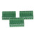 Fielect PCB Terminal Block 3Pcs 300V 15A 5-08mm Pitch 7P Flat Angle Needle Seat Insert-in PCB Terminal Block Connector Green
