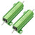 uxcell 50W 10k Ohm 5  Aluminum Housing Resistor Screw Tap Chassis Mounted Aluminum Case Wirewound Resistor Load Resistors Green 2 pcs