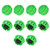 uxcell 30mm Mounting Hole Momentary Game Push Button Switch for Arcade Video Games Green 10pcs
