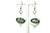 NFL New York Jets Go Nuts Kukui Nut Earrings