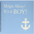 3dRose db_151388_2 Ships Ahoy Its a Boy for Baby Showers Light Powder Blue with White Anchor Sailor Nautical Theme Memory Book, 12 by 12-Inch