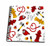 3dRose db_165910_2 Cute Fireman - Firefighter Love Pattern White - Memory Book, 12 by 12"