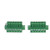 Fielect PCB Terminal Block 2Pcs 300V 15A 5-08mm Pitch 6P Flat Angle Needle Seat Insert-in PCB Terminal Block Connector Green
