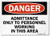 SmartSign  Danger - Admittance Only To Personnel Working In This Area  Label   10  x 14  Laminated Vinyl