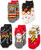 Harry Potter Muggle Hogwarts Express Hedwig Solemnly Swear 5 Pack Low Cut Adult Socks