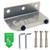 Foot Pull Door Opener Stainless Steel with Screws-Barrels Protective Bumpers  Opens Commercial Doors Sanitary and Hands Free  Only One Step and Pull to Operate  Touchless Bracket Opener