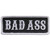 Bad A   Iron On Patches - Embroidered Artwork Sew On Patch  4  x 2