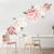 Peony Wall Stickers Floral Wall Decals for Bedroom  Flowers Wall Posters Blossom Rose Peony Wall Posters Peel and Stick Wallpaper for Girls Room Living Room