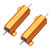 uxcell 50W 10k Ohm 5  Aluminum Housing Resistor Screw Tap Chassis Mounted Aluminum Case Wirewound Resistor Load Resistors Gold Tone 2pcs