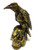 PTC Steampunk Dark Crow Raven Setting on Skull Skeleton Sculpture Statue