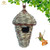 Kimdio Bird House Winter Bird House for Outside Hanging Grass Handwoven Bird Nest Hummingbird House Natural Bird Hut Outdoor Birdhouse for Kids Songbirds House B - Corn