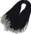 Wbang 24   Black Satin Silk Necklace Cord Rope Necklace Chain with Lobster Claw Clasp 20Pcs