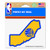 Wincraft Golden State Warriors 4 x5  Perfect Cut State Decal