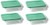 Pyrex 3-cup Rectangle Glass Food Storage Set Container (Pack of 4 Containers)