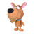 Warner Brothers Scooby-Doo Scrappy Big Head Plush Toy for Dogs   12-Inch Soft Stuffed Animal Dog Toy