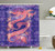 Ambesonne Animal Decor Collection, Chinese Dragon Figure with Ying Yang Signs Ethnic Patterns Asian Arts Meditation Themed, Polyester Fabric Bathroom Shower Curtain Set with Hooks, Purple Red