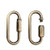 CUFEAL 10- Pack Heavy Duty D Shape Chain Locking M4 4MM Chain Quick Link Connector Bronze
